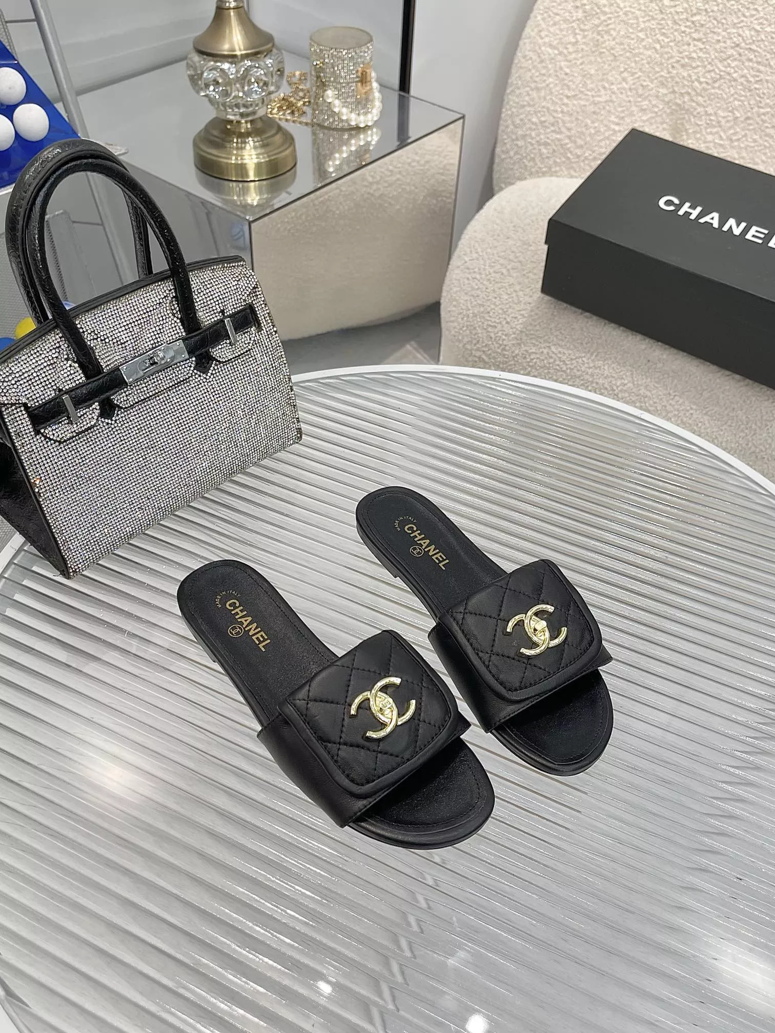 chanel chaussons pour femme s_12b5b151